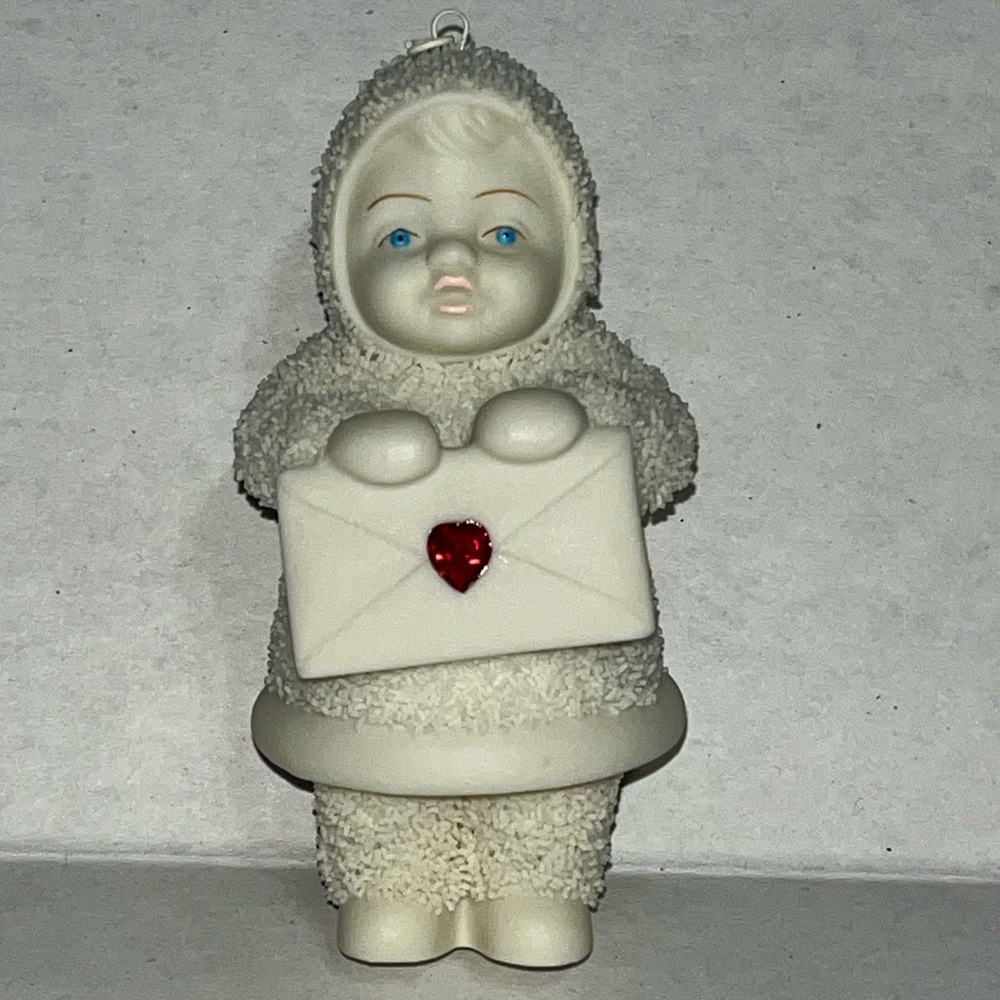 Dept 56 Snowbabies Sealed with A Kiss Bisque Ornament